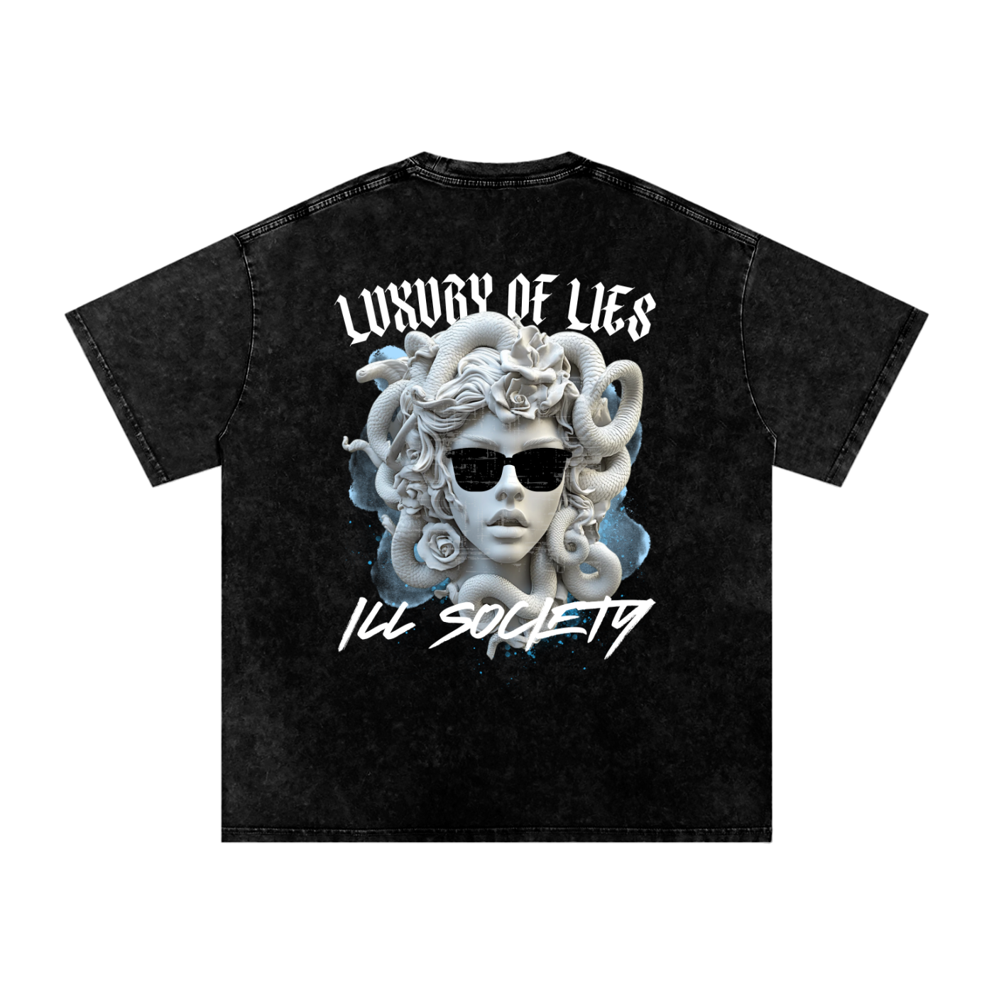 ill society,oversize,acid wash,t-shirt,luxury,premium,cotton