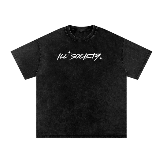ill society,oversize,acid wash,t-shirt,luxury,premium,cotton